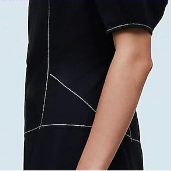 Madewell  Puff-Sleeve Drop-Waist Midi Dress size 6 NWT - Picture 3 of 14